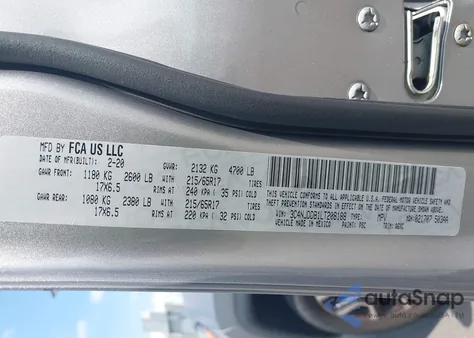 2020 Jeep Compass Trailhawk 4X4 z USA, uszkodzony, nr VIN 3C4NJDDB1LT208188